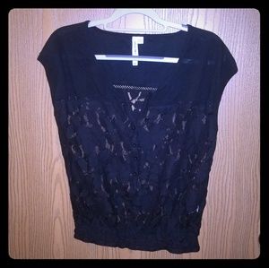 Black Lace Top